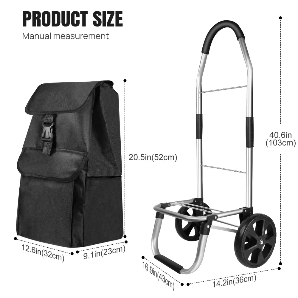 Folding Grocery Shopping Trolley