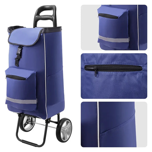 Folding Stair Climbing Shopping Cart